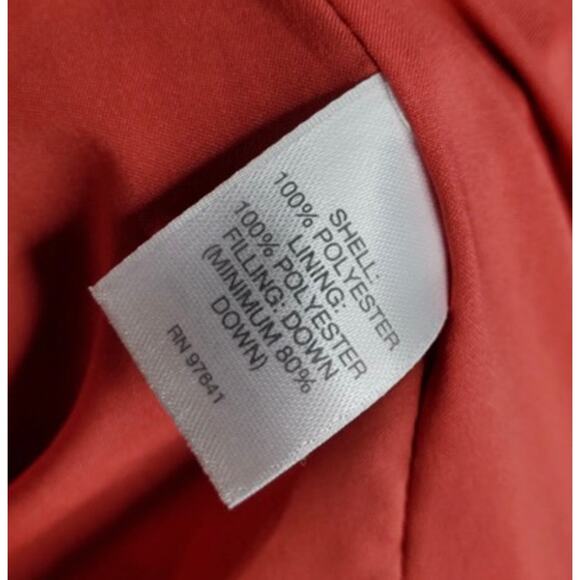 J. Jill Chloe cozy down puffer coat with funnel neck coral jacket size XS - Picture 10 of 12